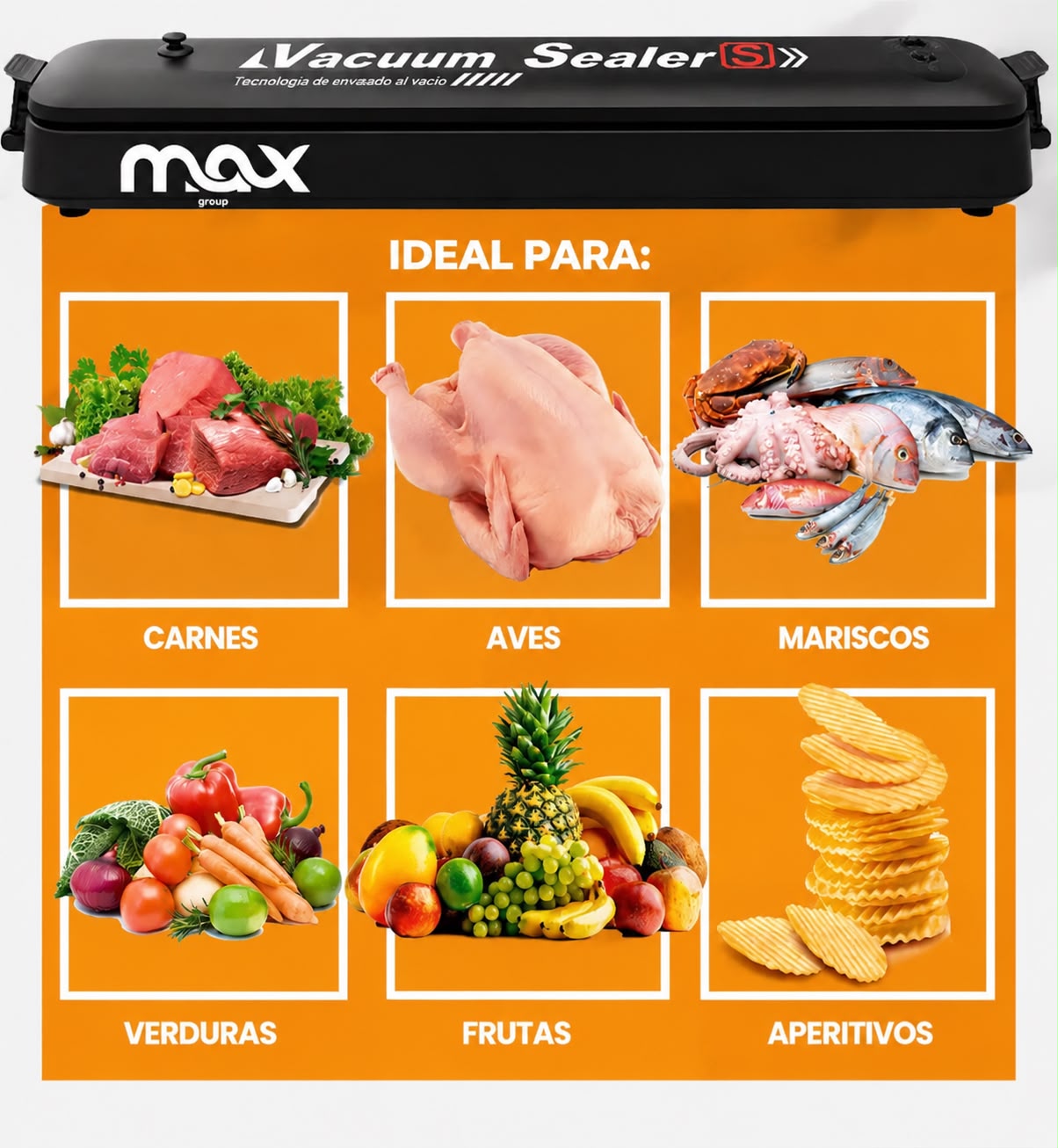 Selladora Al Vacío Conservación Alimento