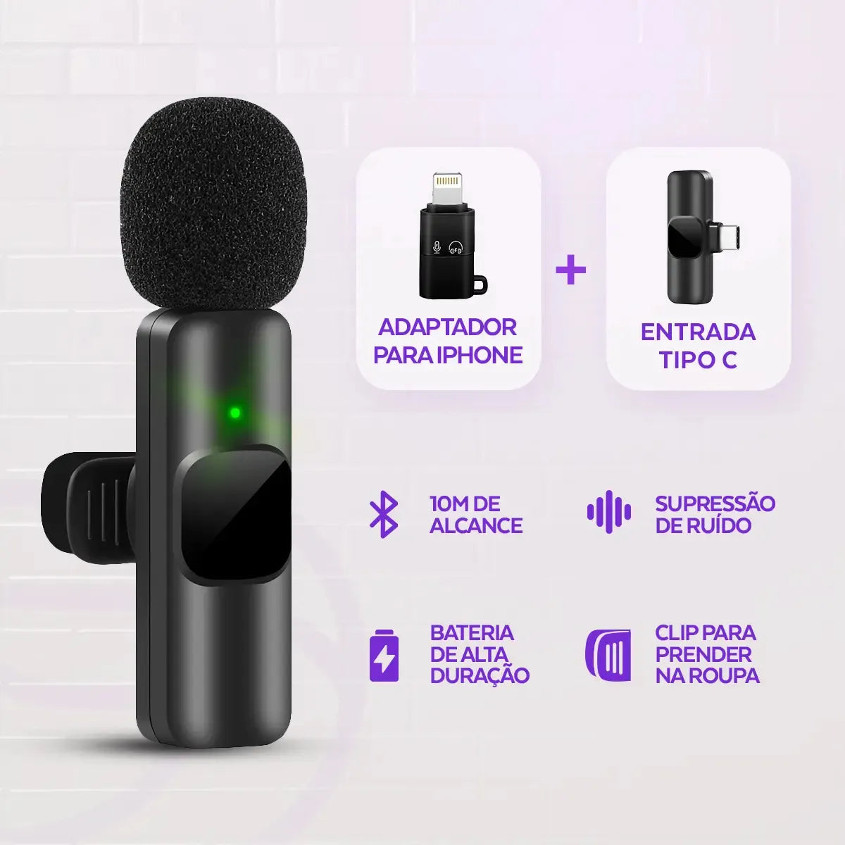 Combo (Aro De Luz 26 + Micrófono Solapa)