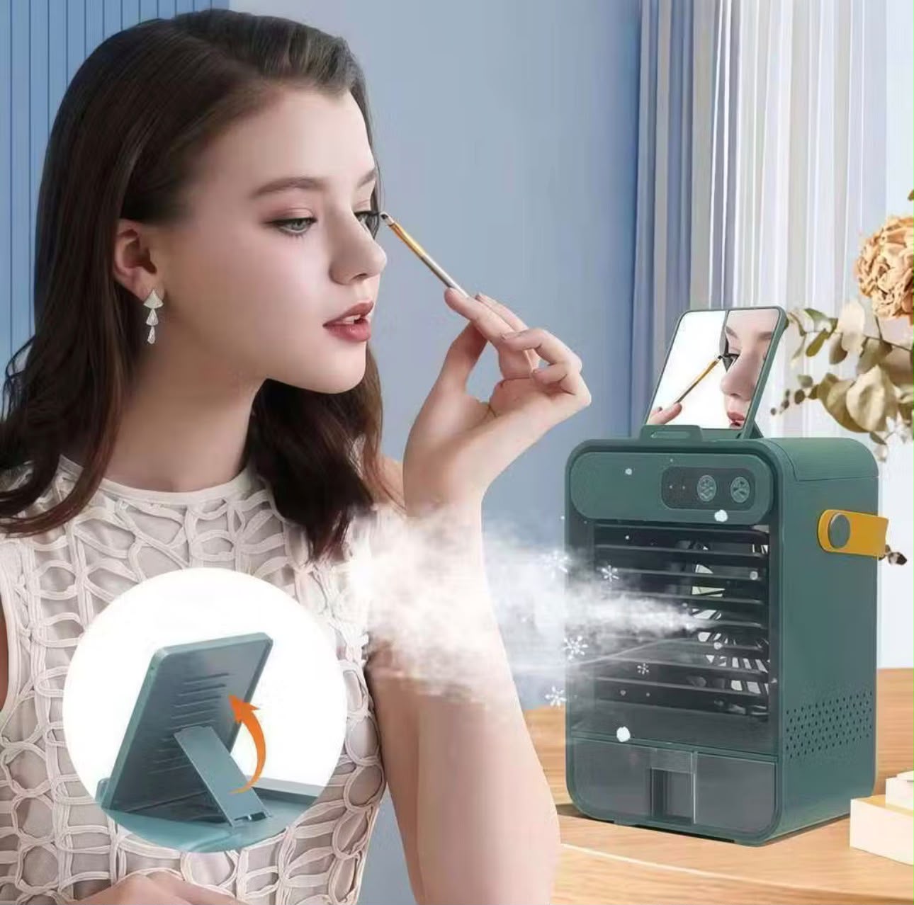 Mini ventilador acondicionador portátil