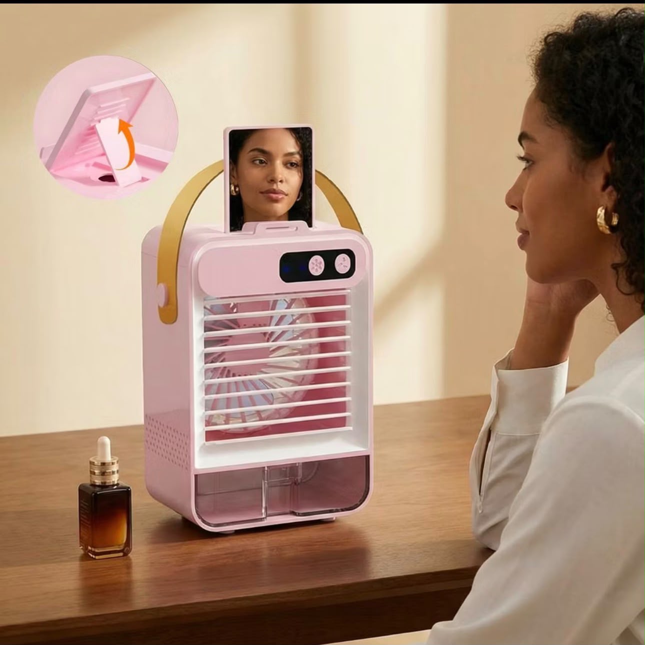 Mini ventilador acondicionador portátil